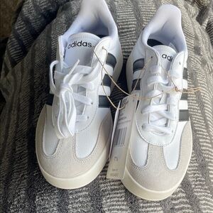adidas White and Gray Athletic Shoes